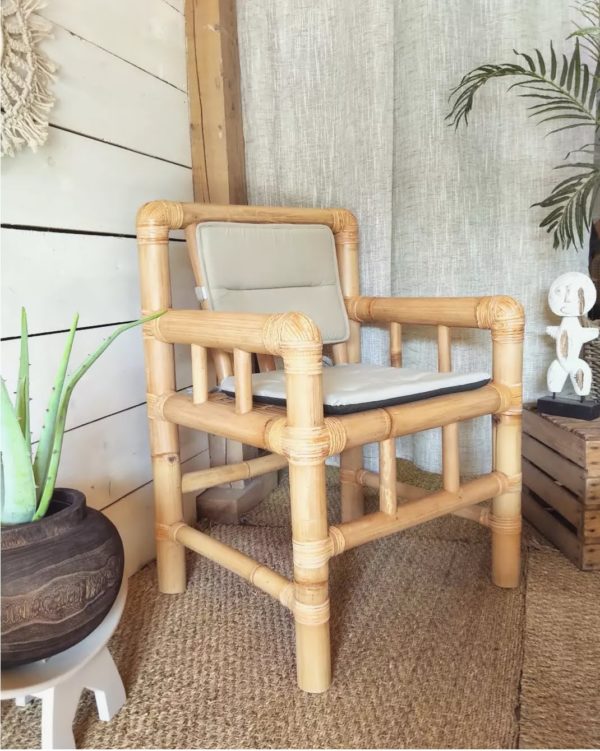 Salon jardin Bambou fauteuils table